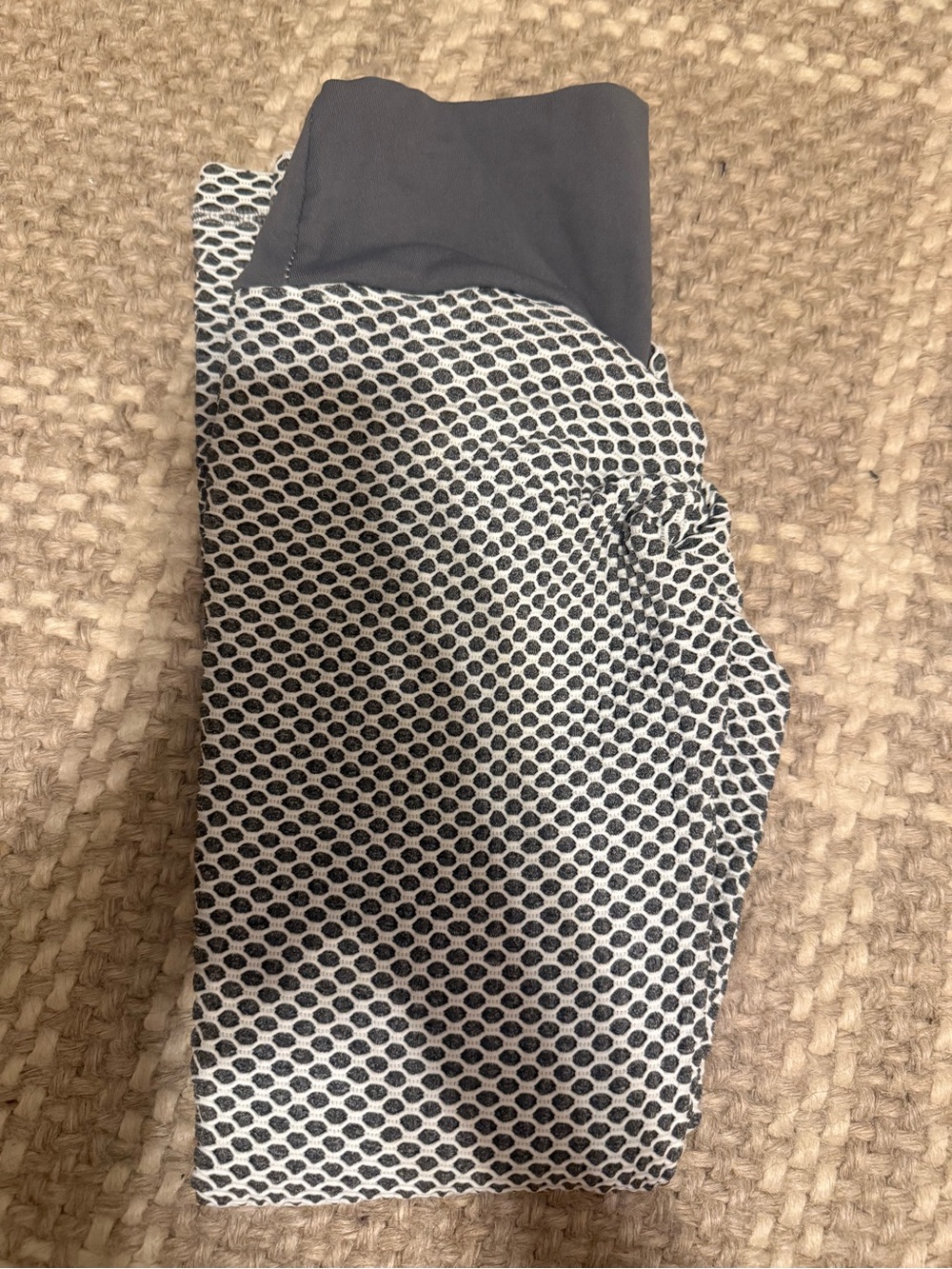 Men's Black and White Patterned Athletic Pants